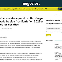 TTR Data considera que el capital riesgo en Espaa ha sido resiliente en 2023 a pesar de los desafos